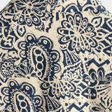 Vintage Button-Up Shirt, 1970s Paisley Print with Retro Floral Pocket