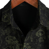 Retro Floral Hawaiian Shirt with Short Sleeves for Men