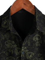 Retro Floral Hawaiian Shirt with Short Sleeves for Men