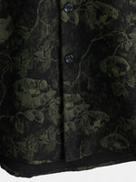 Retro Floral Hawaiian Shirt with Short Sleeves for Men