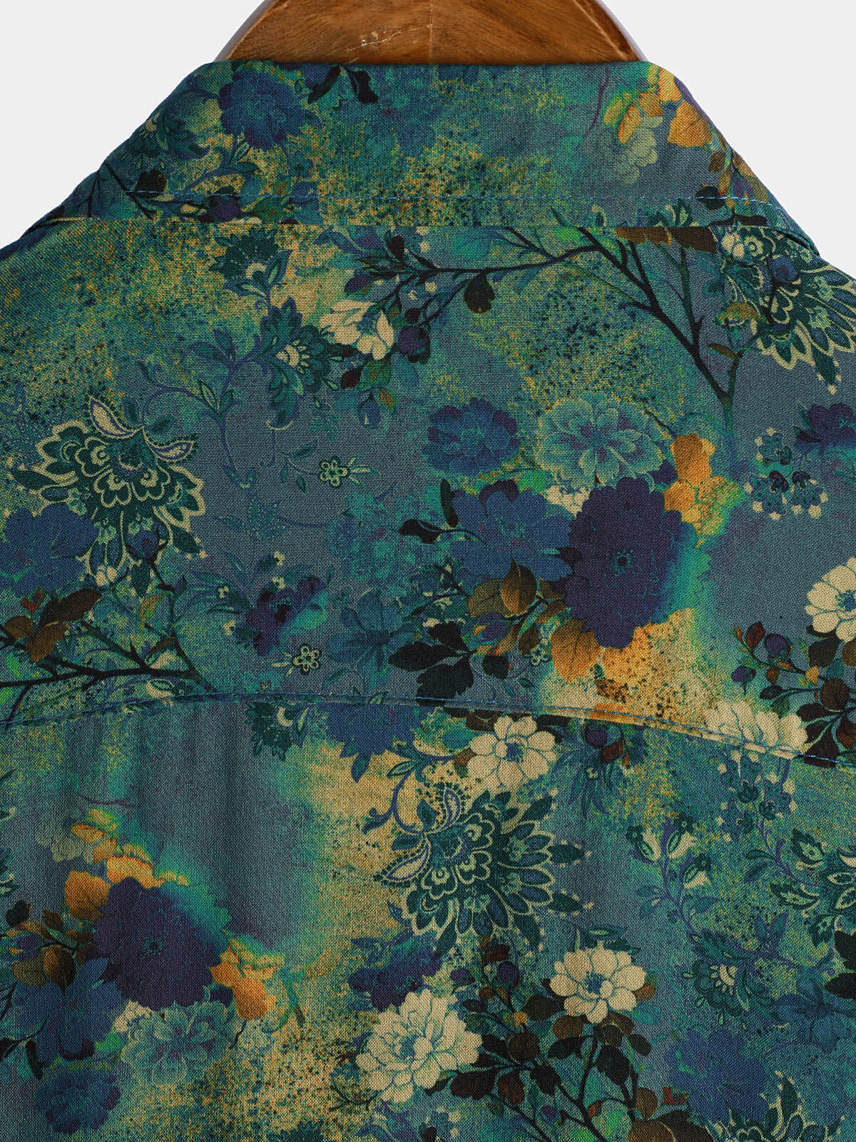 Retro Floral Print Short-Sleeve Shirt