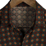Cotton Summer Casual Vintage Short Sleeve Shirt for Men