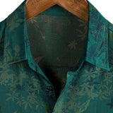 Men's Shirt Short Sleeve Floral Pattern Cotton, Breathable for Vacation