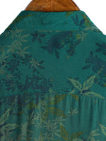 Men's Shirt Short Sleeve Floral Pattern Cotton, Breathable for Vacation