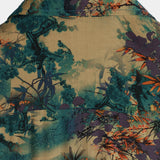 Short-Sleeve Summer Shirt, Retro Floral Pattern
