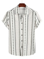 Men's Hawaiian-Style Cotton Short-Sleeve Shirt