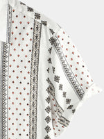 Men's Hawaiian-Style Cotton Short-Sleeve Shirt