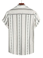 Men's Hawaiian-Style Cotton Short-Sleeve Shirt