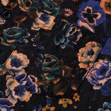 Men's Boho Cotton Short-Sleeve Shirt with Floral Pattern