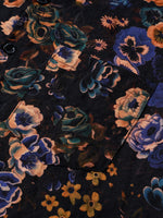 Men's Boho Cotton Short-Sleeve Shirt with Floral Pattern