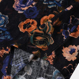 Men's Boho Cotton Short-Sleeve Shirt with Floral Pattern