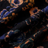 Men's Boho Cotton Short-Sleeve Shirt with Floral Pattern