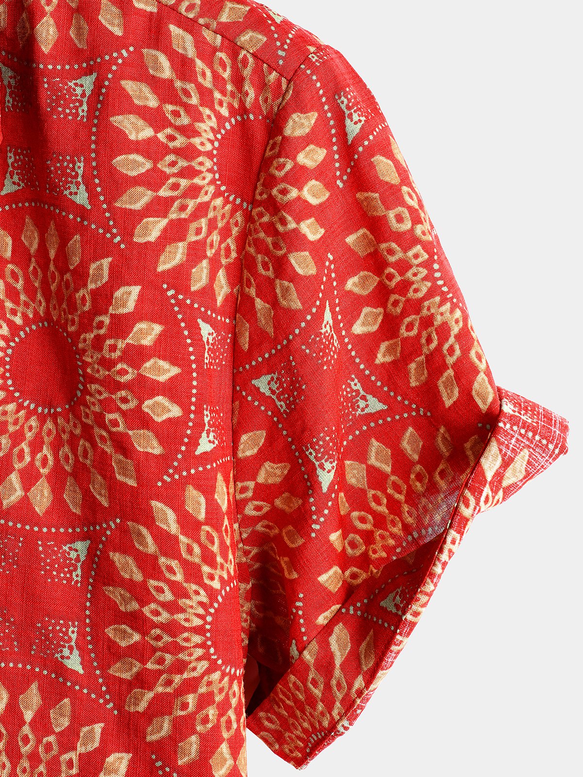 Short-Sleeve Retro Button-Up Summer Disco Vintage 70s Shirt