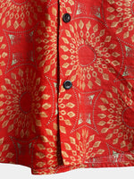 Short-Sleeve Retro Button-Up Summer Disco Vintage 70s Shirt