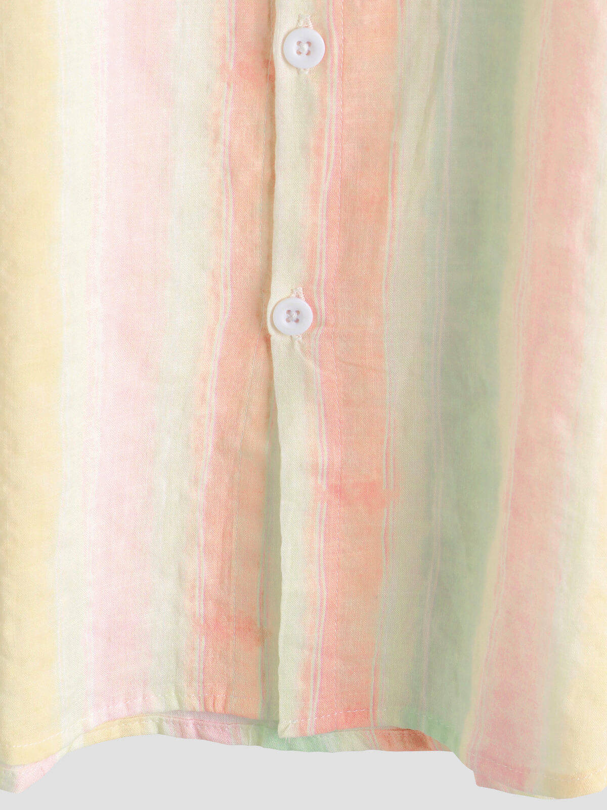 Casual Button-Up Short Sleeve Shirt, Retro Style, Striped and Colorful, Perfect for Parties