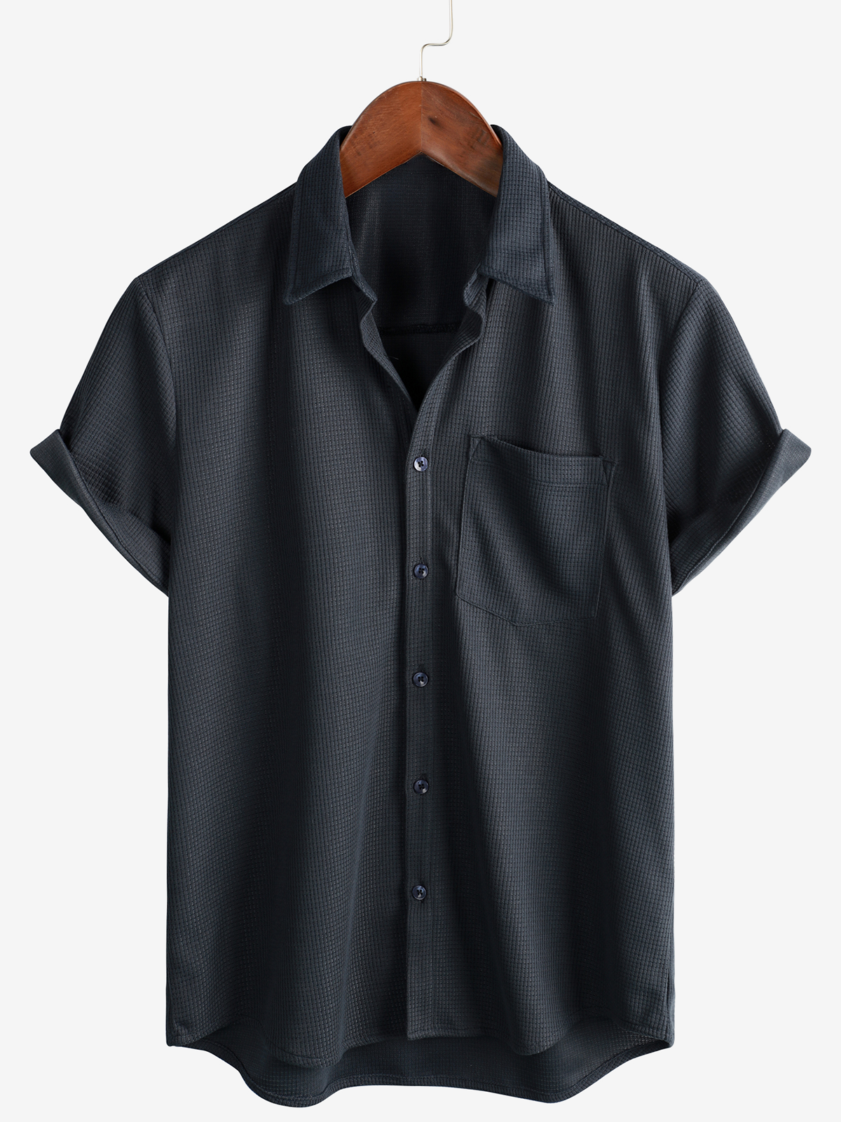 Casual Beach Shirt, Short Sleeves, Relaxed Fit, Button-Up, Summer