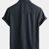 Casual Beach Shirt, Short Sleeves, Relaxed Fit, Button-Up, Summer