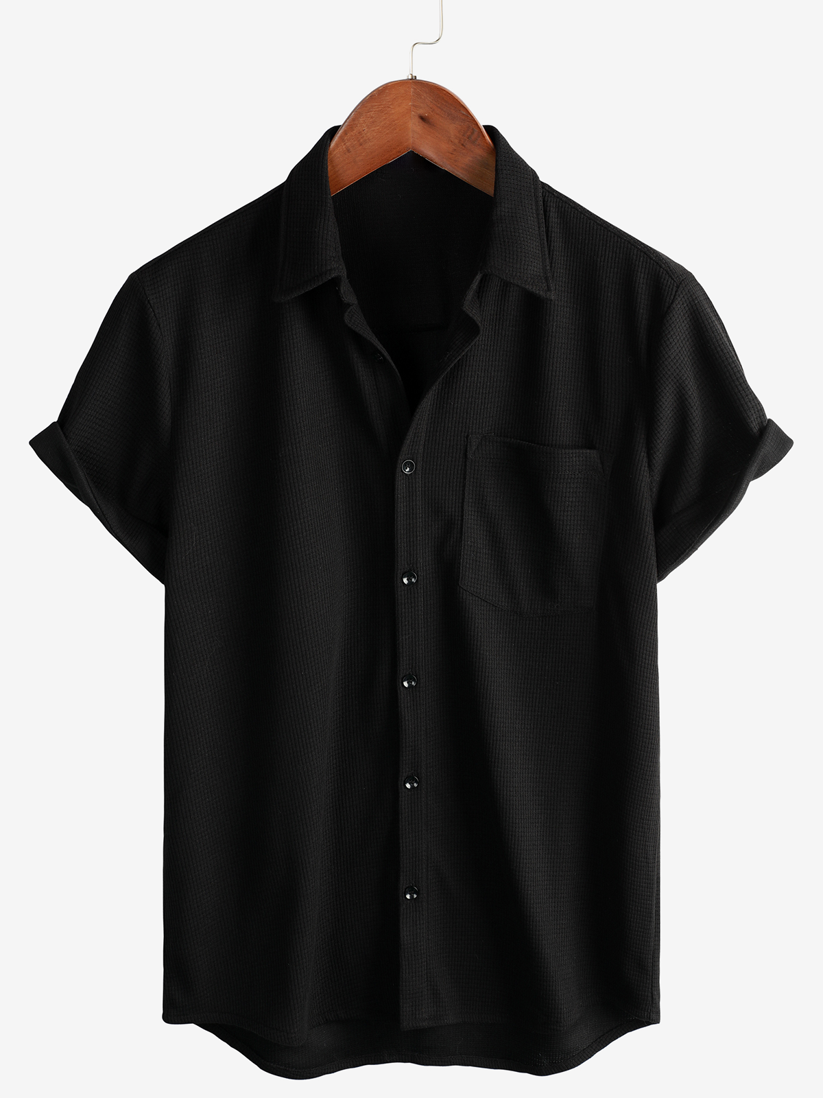 Casual Beach Shirt, Short Sleeves, Relaxed Fit, Button-Up, Summer