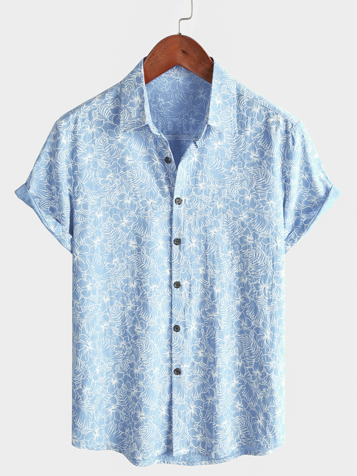 Hawaiian Short-Sleeve Flower Shirt