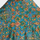Button-Up Short Sleeve Shirt with Pockets, Retro Style, Abstract