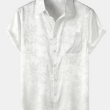 Short-Sleeve Shirt with Jacquard Pocket