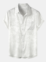 Short-Sleeve Shirt with Jacquard Pocket