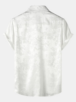 Short-Sleeve Shirt with Jacquard Pocket