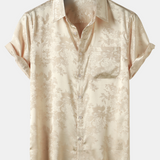 Short-Sleeve Shirt with Jacquard Pocket