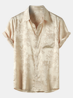Short-Sleeve Shirt with Jacquard Pocket
