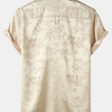 Short-Sleeve Shirt with Jacquard Pocket