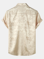 Short-Sleeve Shirt with Jacquard Pocket