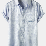 Short-Sleeve Shirt with Jacquard Pocket