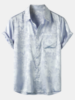 Short-Sleeve Shirt with Jacquard Pocket