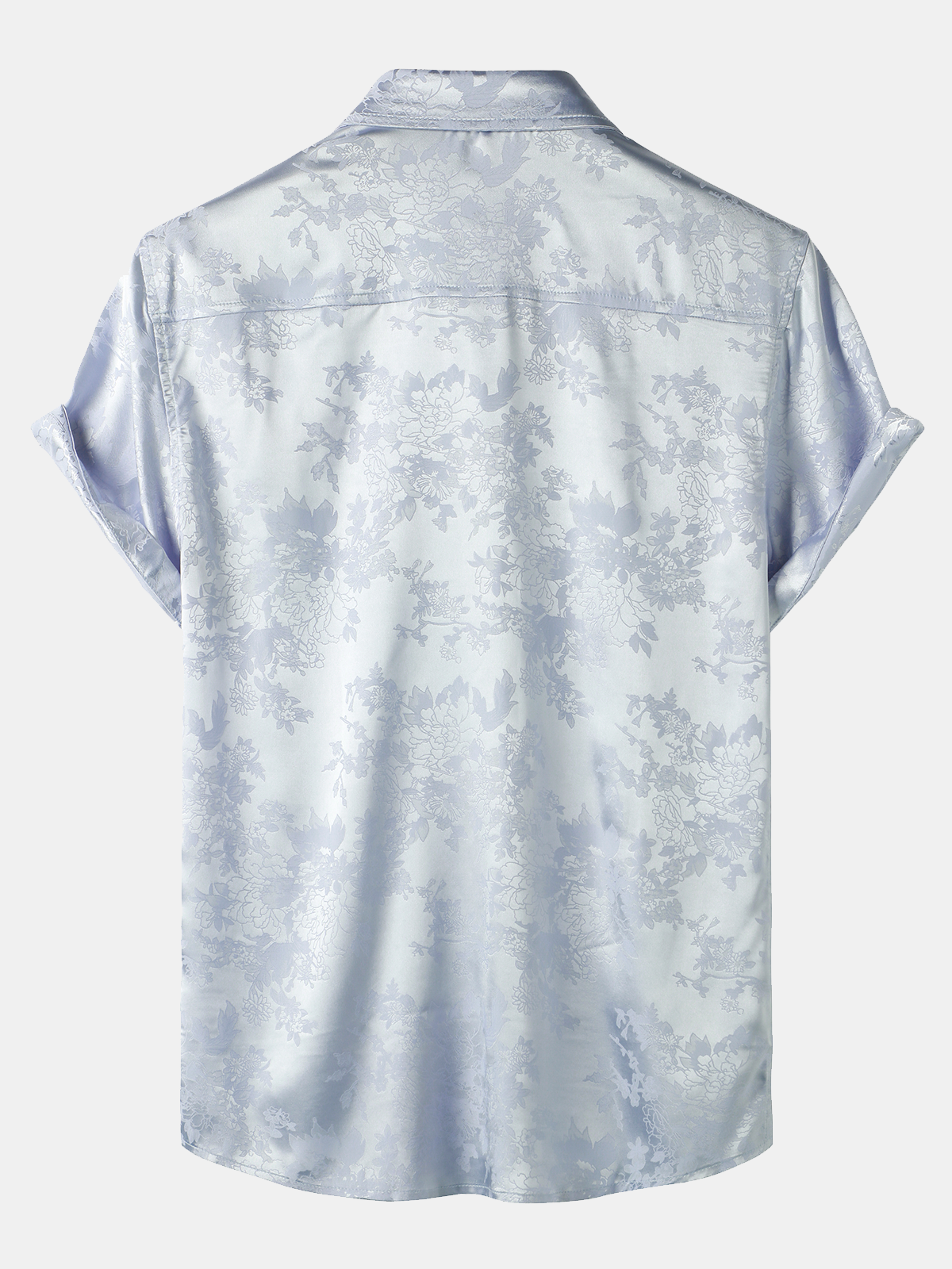 Short-Sleeve Shirt with Jacquard Pocket