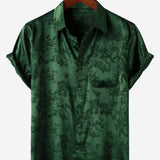 Short-Sleeve Shirt with Jacquard Pocket
