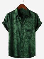 Short-Sleeve Shirt with Jacquard Pocket