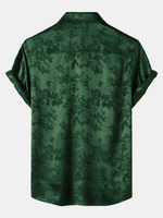Short-Sleeve Shirt with Jacquard Pocket