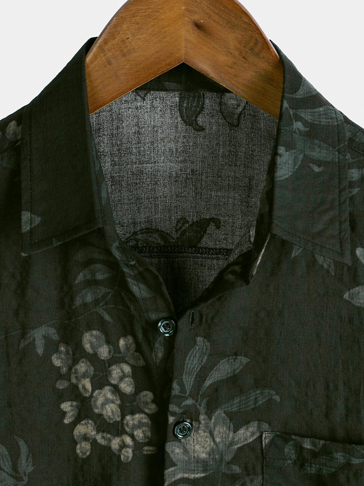 Breathable Vintage Floral Vacation Shirt, Short Sleeves