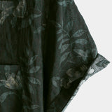 Breathable Vintage Floral Vacation Shirt, Short Sleeves