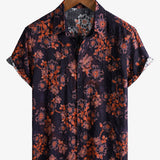 Retro Floral Short-Sleeve Shirt