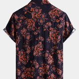 Retro Floral Short-Sleeve Shirt