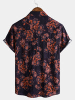 Retro Floral Short-Sleeve Shirt