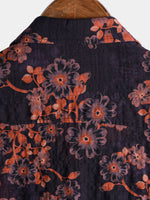 Retro Floral Short-Sleeve Shirt