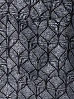 Retro Black Geometric Print Pocket Short Sleeve Shirt