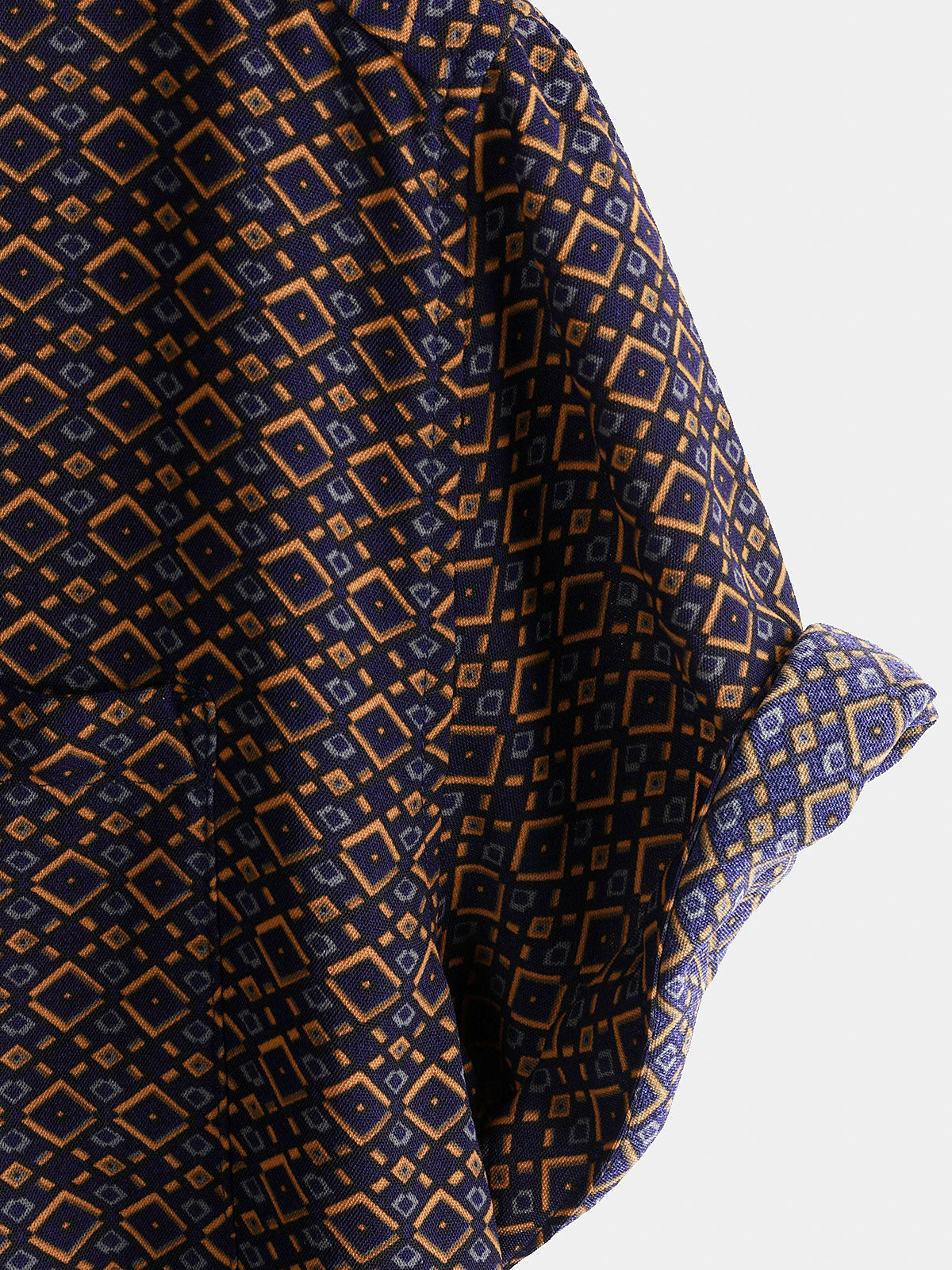 Bohemian Casual Geometric Print Short Sleeve Shirt