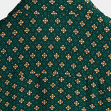 Bohemian Casual Green Diamond Pattern Short Sleeve Shirt