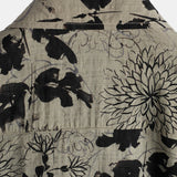 Short-Sleeve Retro Floral Print Shirt