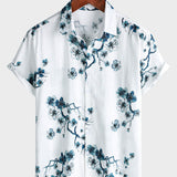 Button-Up Short Sleeve Blossom Summer Shirt