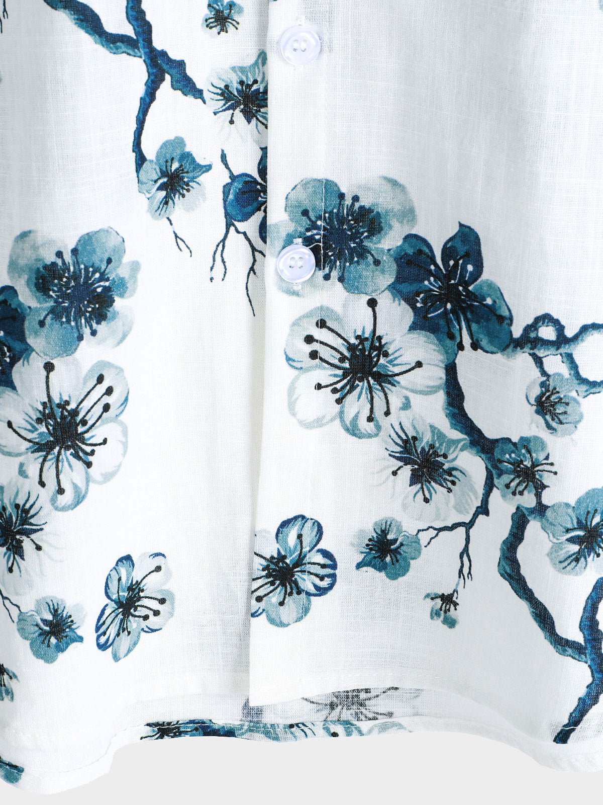 Button-Up Short Sleeve Blossom Summer Shirt
