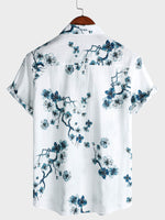 Button-Up Short Sleeve Blossom Summer Shirt